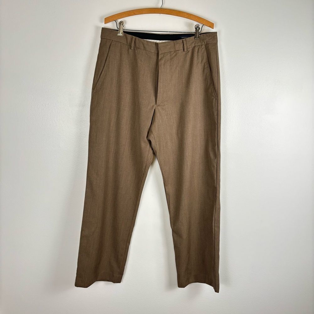 Banana Republic Mens 34x30 Brown Wool Dress Pants